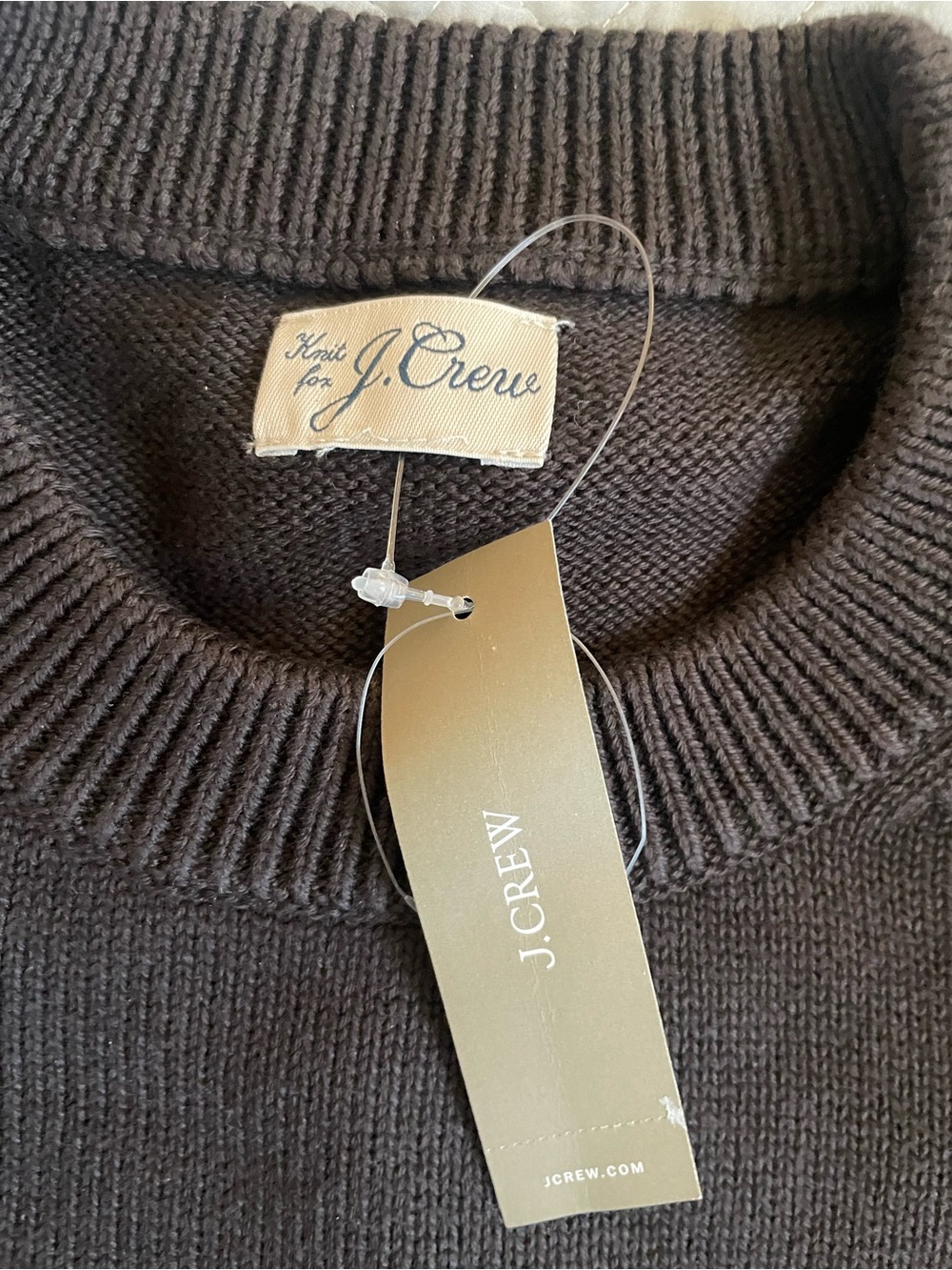 J. CREW Heritage cotton crewneck sweater in Earthen Umber Size L NWD $98 CO891 - Picture 8 of 9